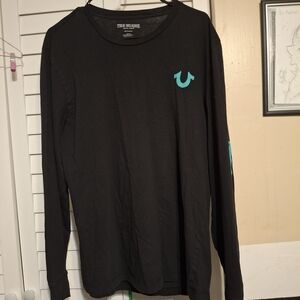 True Religion Black Long Sleeve Shirt